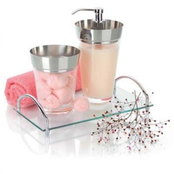 Bandeja Lavabo com Alça Dry Forma Transparente