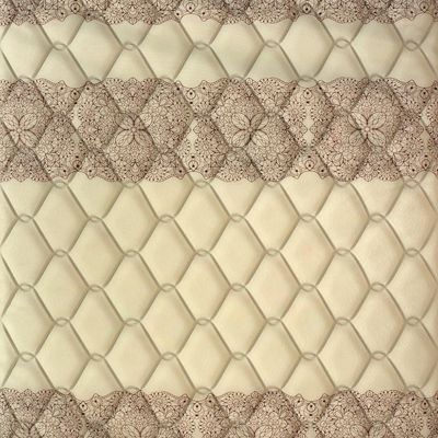 Colchão de Solteiro Guarda Costas Espuma D33 14x88x188cm Probel Bege com Marrom