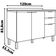 Balcão Bartira Universal com 1 Pia, 2 Portas e 3 Gavetas - 120cm de largura Branco