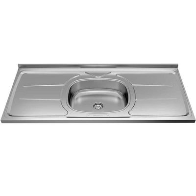 Balcão Bartira Universal com 1 Pia, 2 Portas e 3 Gavetas - 120cm de largura Branco