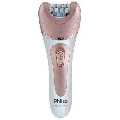 Depilador Philco Aqua Deluxe Plus PDP02 Branco com Rosa / Bivolt