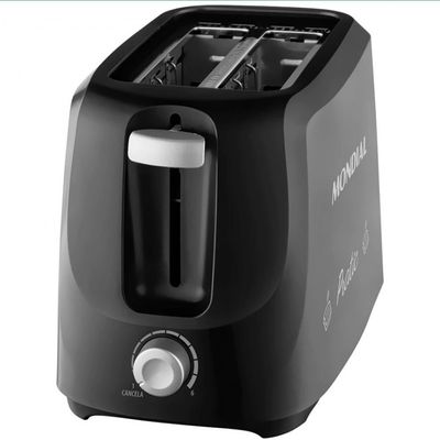 Torradeira Mondial Pratic T-18 com 6 Níveis de Tostagem Preto e Prata / 110V