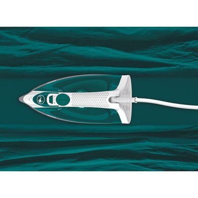 Ferro de Passar a Vapor Base Antiaderente com Spray Arno Steamgliss FSGP 1200W Branco com Verde / 220V