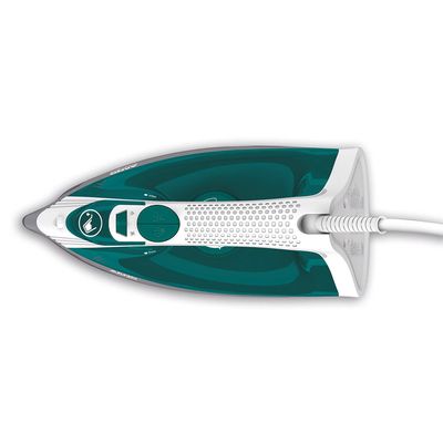 Ferro de Passar a Vapor Base Antiaderente com Spray Arno Steamgliss FSGP 1200W Branco com Verde / 220V