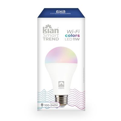 Lâmpada Led WiFi RGB 11W Kian 15140 Bivolt Bivolt