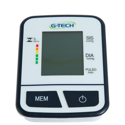 Aparelho de Pressão Digital Automático de Braço G-Tech BSP11 com Detecção de Arritmia e Data/Hora