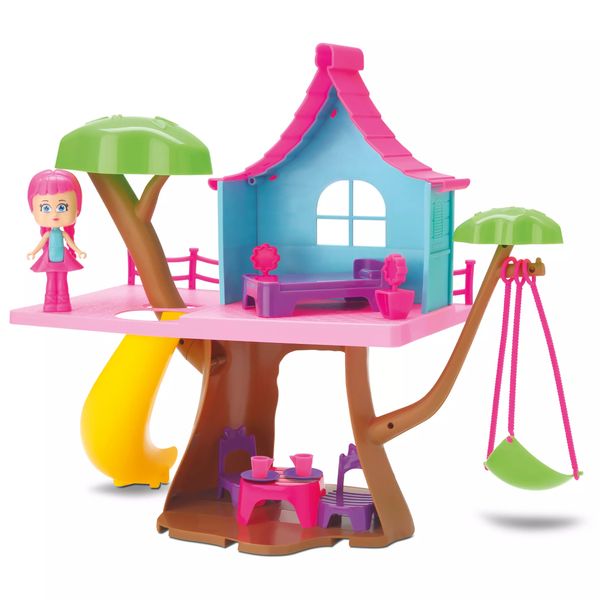 Brinquedo Casa na Árvore Divertoys Surprise com Boneca - Item Sortido
