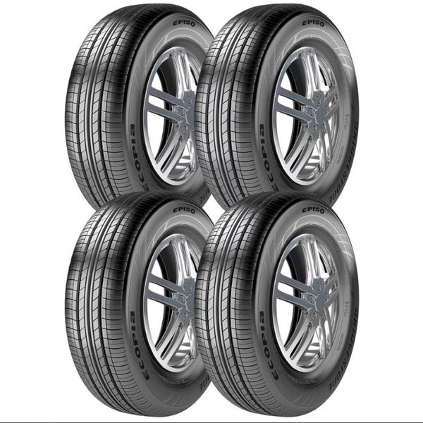 Pneu Ecopia EP150 185/60 Aro 15 84H 4 Unidades Bridgestone Preto