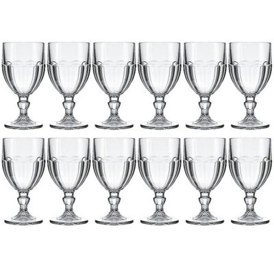 Conjunto de Taças para Água Bristol 340 ml 12 Peças Nadir Transparente