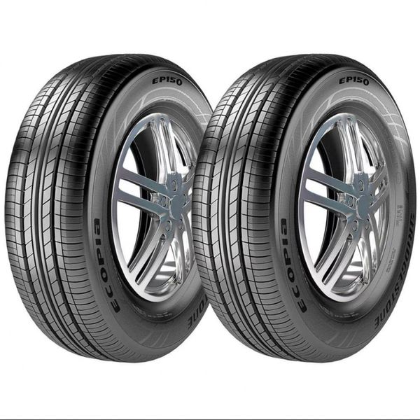 Pneu Bridgestone Ecopia EP150 185/60 Aro 15 84H - 2 Unidades Preto