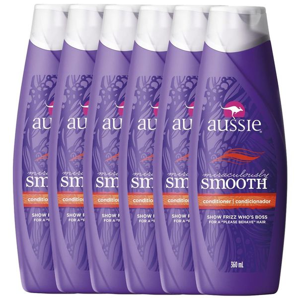 Condicionador Aussie Smooth 360ml - 6 Unidades n/a