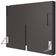 Cabeceira para Cama Box Casal e Queen Bartira Diplomata com Revestimento em Finish Foil Preto