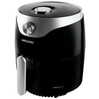 Fritadeira Sem Óleo Air Fryer Mallory Smart Fryer 3L Preto com Prata / 220V