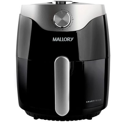 Fritadeira Sem Óleo Air Fryer Mallory Smart Fryer 3L Preto com Prata / 220V