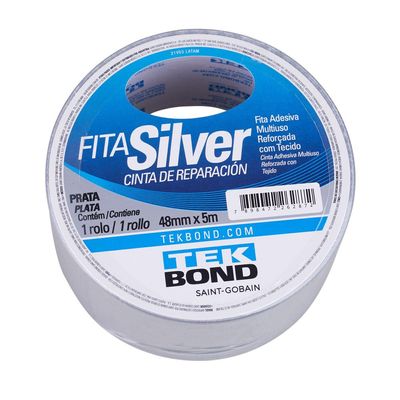 Fita Tekbond Silver Prata 48mmx5m