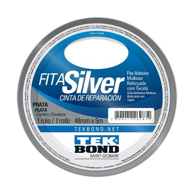 Fita Tekbond Silver Prata 48mmx5m
