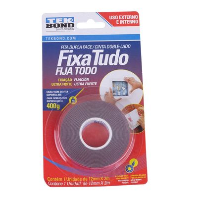 Fita Tekbond Dupla Face Acrílica 12mmx2m