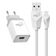 Kit Carregador de Parede Tipo-C ELG KTC10WC Branco Branca