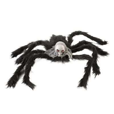 Aranha Decorativa Gigante Silver 26x70cm