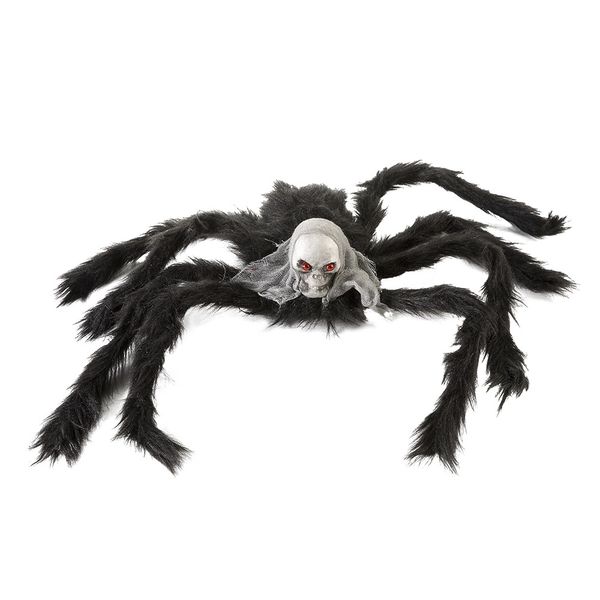 Aranha Decorativa Gigante Silver 26x70cm