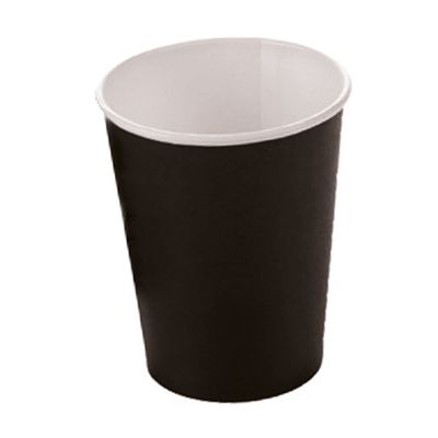 Copo de Papel Silver Liso Preto com 10 Unidades