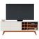 Rack Colibri Noronha 180cm para TV de Até 70 Polegadas Off White Matte/Freijó