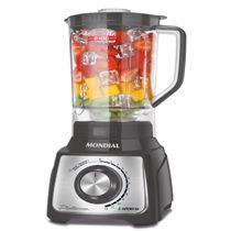 Liquidificador Turbo Platinum Mondial Grafite e Inox 1200W L-1200 PI