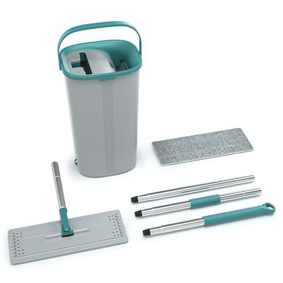Mop Lava e Seca FlashLimp com Balde 5.5L e Refil Cinza com Verde