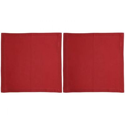 Conjunto de Guardanapos Wolff Mesa Algodão 2 Peças Vermelho