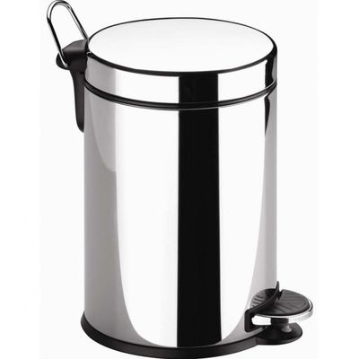 Lixeira Brinox em Aço Inox com Pedal e Balde 12L n/a