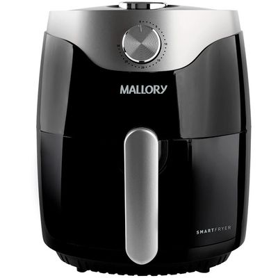 Kit Fritadeira Eletrica Mallory 3L + Panela de Pressão Preto e Prata / 110V