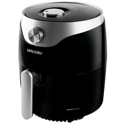 Kit Fritadeira Eletrica Mallory 3L + Panela de Pressão Preto e Prata / 220V