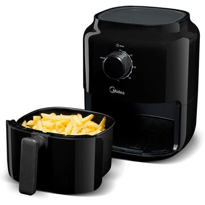 Fritadeira Sem Óleo Air Fryer Midea MiniFry FRA30P1 3L Preto / 110V