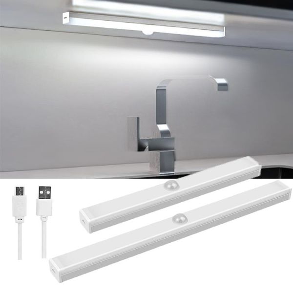 Luz Noturna USB com Fita Magnética e Sensor de Movimento 15CM / branco quente