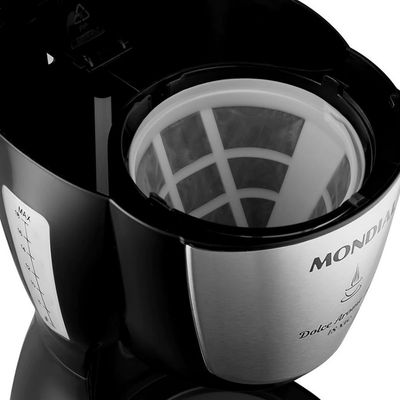 Cafeteira Elétrica Mondial Dolce Arome Inox C-30 18 Xícaras Preto / 110V