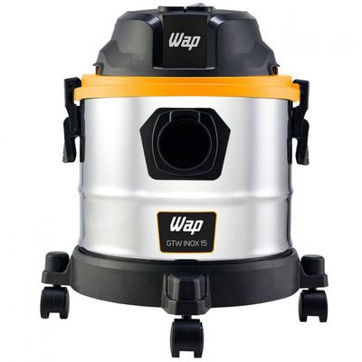 Aspirador de Pó e Água GTW Inox 15 1700W Wap Inox com Preto / 110V
