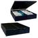 Cama Box Baú Casal Bipartido Suede Sereneprime Preto 138x188x44
