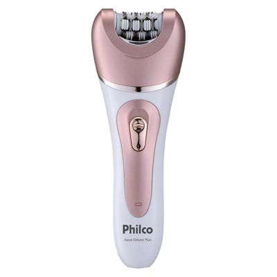 Depilador Philco Aqua Deluxe Plus PDP02 Branco com Rosa / Bivolt