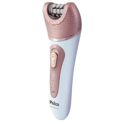 Depilador Philco Aqua Deluxe Plus PDP02 Branco com Rosa / Bivolt