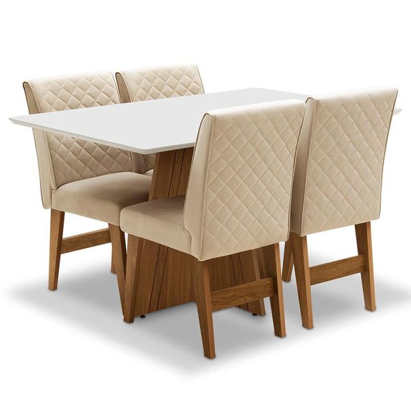 Mesa de Jantar Dublin com 4 Cadeiras Dobuê n/a