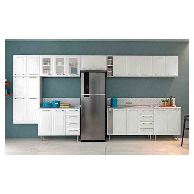 Cozinha Completa Itatiaia Diamante com 22 Portas, 8 Gavetas e 15 Prateleiras 435cm de largura n/a
