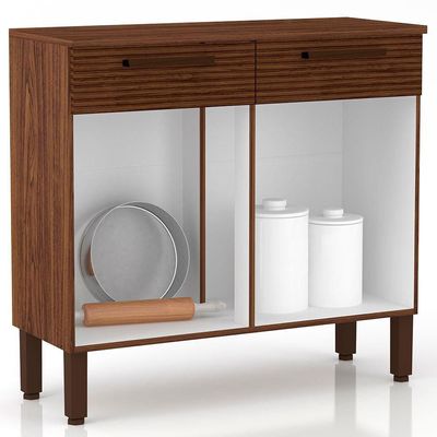 Cozinha Compacta Nala com 10 Portas, 2 Gavetas e 4 Prateleiras Kit`s Paraná n/a
