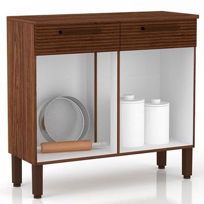 Cozinha Compacta Nala com 10 Portas, 2 Gavetas e 4 Prateleiras Kit`s Paraná n/a