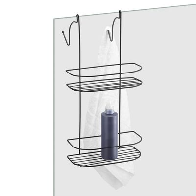 Porta Shampoo Duplo para Box Arthi Preto