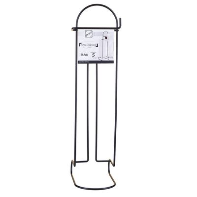 Suporte Arthi  para 4 Rolos Papel Higiênico Preto