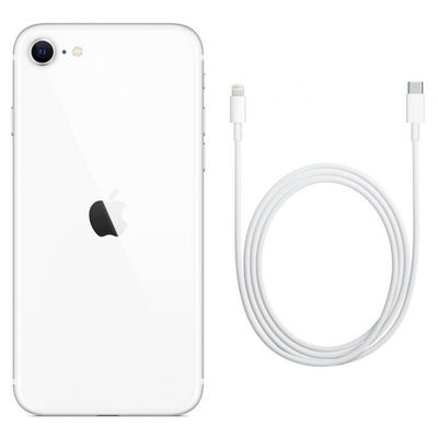 iPhone SE Apple 128GB Branco Tela Retina HD de 4.7 iOS Câmera Traseira 12MP MHGU3BR/A Branco