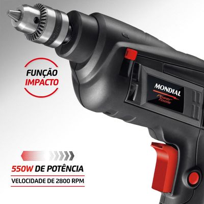 Furadeira de Impacto 550W 3/8" Mondial FI-09 127V 127v (110v)