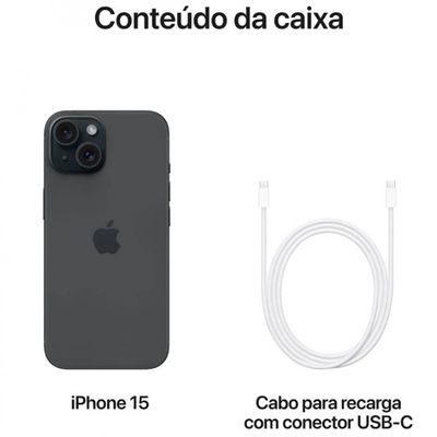 Apple iPhone 15 128 GB Preto Preto