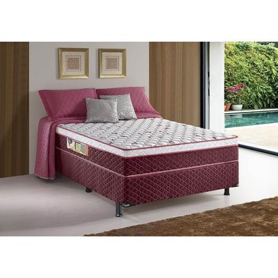 Cama Box Casal Hellen Strong 62x138x188cm Bordô n/a