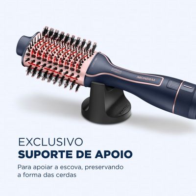 Escova Secadora InfraRed Mondial Azul e Golden Rose 1300W ES-01-IR BIV